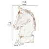 Transitional Style Ceramic Horse Head Decor Piece Large Beige By Casagear Home BM206726