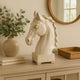 Decor | Horse Head | Ceramic | Transitional Style | Large | Beige
