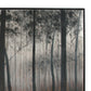 Wood and Canvas Forest Wall Art Black Orange and Silver By Casagear Home BM207182