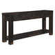 64’ 4-Drawer Sofa Table with Bottom Shelf Weathered Black By Casagear Home BM207222