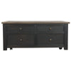 Coffee Table | Wood | Lift Top | Drawers | Casters | Black & Brown
