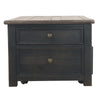 Coffee Table | Wood | Lift Top | Drawers | Casters | Black & Brown