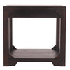 Rough Sawn End Table with Bottom Shelf Brown By Casagear Home BM207237