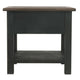 End Table | Wood | 1 Drawer | 1 Shelf | Brown & Black