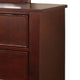 Wooden Dresser with 6 Drawers and Chamfered Legs Cherry Brown By Casagear Home BM207304