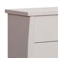 Contemporary Wooden Dresser with 6 Drawers and Round Pull Handles White By Casagear Home BM207308