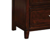 Wooden Dresser with 6 Drawers and Molded Trim Details Cherry Brown By Casagear Home BM207312