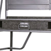 Corrugated Back Metal Frame Desk with USB Docks Gray and Silver BM207321
