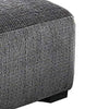 Modern Style Padded Ottoman with Fabric Upholstery Gray BM207341
