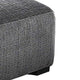 Modern Style Padded Ottoman with Fabric Upholstery Gray BM207341