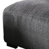 Modern Style Padded Ottoman with Fabric Upholstery Gray BM207341