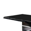 Dining Table | Expandable | Wood & Metal | High Gloss | Black & Silver BM207383