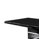 Dining Table | Expandable | Wood & Metal | High Gloss | Black & Silver BM207383