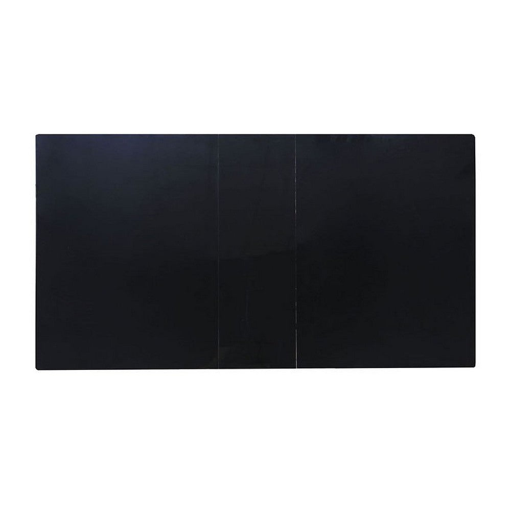 Dining Table | Expandable | Wood & Metal | High Gloss | Black & Silver