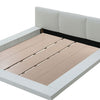 Bed | Queen | Low Profile | Padded Headboard | White
