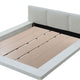 Bed | Queen | Low Profile | Padded Headboard | White