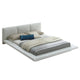 Bed | Queen | Low Profile | Padded Headboard | White