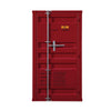 Wardrobe | Single Door | Double Storage | Cremone Bolt | Red