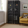 Wardrobe | 2 Door | Cremone Bolts | Gunmetal Gray Finish | Gray