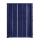 Metal Base Double Door Storage Wardrobe with Slated Pattern Blue BM207443