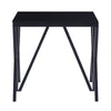 Contemporary Style Metal End Table with Geometric Base Black BM207461