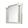 Elegant Mirror with Crystal Sparkling Trim and Led Lights Silver BM207487