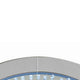 Round Accent Wall Decor with LED Bulb and Beveled Edges Silver BM207527