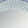 Round Accent Wall Decor with LED Bulb and Beveled Edges Silver BM207527