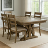 Dining Table | Trestle Base | Transitional Style | Brown
