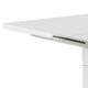 Extendable Dining Table with Metal Base White and Silver BM207714