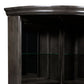 Wooden Bar Cabinet with Glass Shelves Brown By Casagear Home BM207721