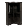 Wood Bar Cabinet | Glass Shelves | Brown