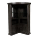 Wood Bar Cabinet | Glass Shelves | Brown