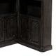 Wood Bar Cabinet | Glass Shelves | Brown