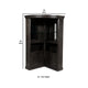 Wooden Bar Cabinet with Glass Shelves Brown By Casagear Home BM207721