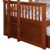 Bunk Bed with Attached Side Ladder Brown By Casagear Home BM207742