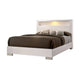 Queen Size Bed with Open shelf White BM207745