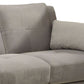 3 Seater Contemporary Sofa with Cushioned Armrests Gray By Casagear Home BM207756