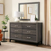 Dresser | Transitional Style | 6 Drawers | Gray & Black