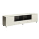 TV Console | 2 Drawers | 2 Open Shelves | 48" | White & Gray