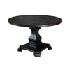 Dining Table | Traditional Style | Round Top | Pedestal Base | Antique Black