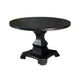 Dining Table | Traditional Style | Round Top | Pedestal Base | Antique Black