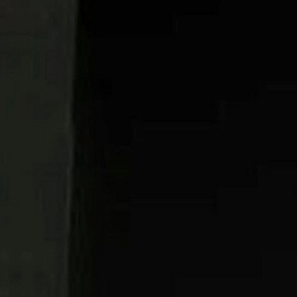 Contemporary Round Glass Dining Table with Square Pedestal Base, Black