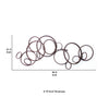 Wall Decor | Industrial Style | Metal Circles | 30 x 24 | Bronze