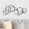 Wall Decor | Industrial Style | Metal Circles | 30 x 24 | Bronze