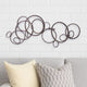 Wall Decor | Industrial Style | Metal Circles | 30 x 24 | Bronze