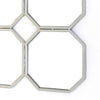 Metal Wall Mirror with Nine Connected Octagonal Mirror Shapes Silver BM209108