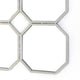 Metal Wall Mirror with Nine Connected Octagonal Mirror Shapes Silver BM209108