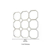 Metal Wall Mirror with Nine Connected Octagonal Mirror Shapes Silver BM209108