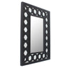 Dressing Mirror | Rectangular | Lattice Pattern Frame | 30 x 40 | Black